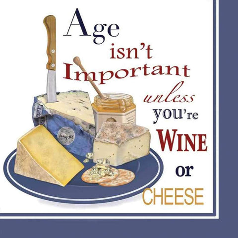 Wine or Cheese Beverage Napkin (min.12)
