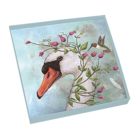 Iris & Stanley Gift-Boxed Square Glass Plate
