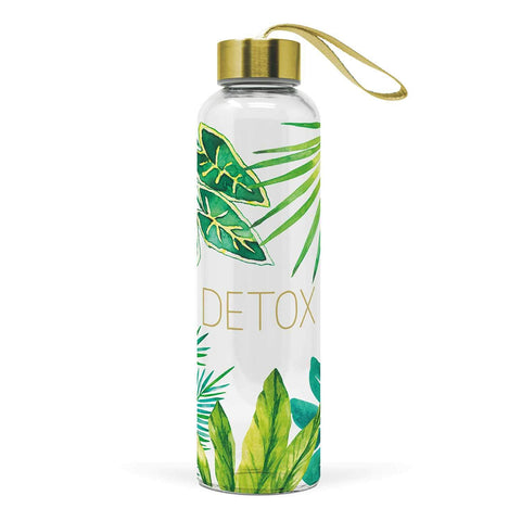 Detox Glass Water Bottle