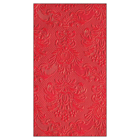 Elegance, red • Embossed Guest Towels