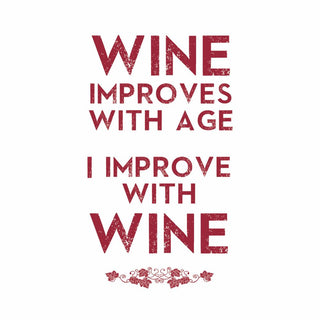 Wine Improves • Beverage Napkin