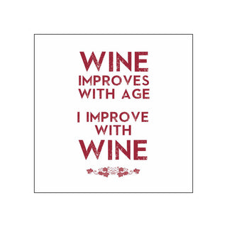 Wine Improves • Beverage Napkins