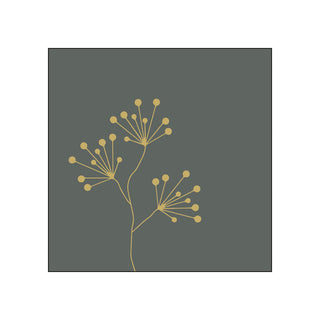 Pure Gold Berries, anthracite • Beverage Napkins