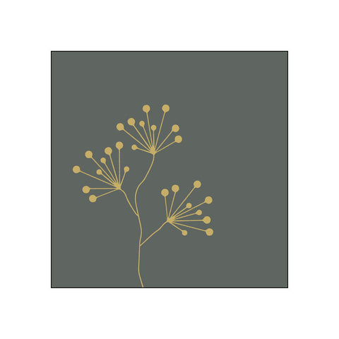 Pure Gold Berries, anthracite • Beverage Napkins