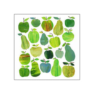Apple & Pear Collage • Beverage Napkins