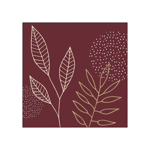 Pure Meadow, bordeaux • Beverage Napkins