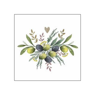 Olives & Herbs • Beverage Napkins