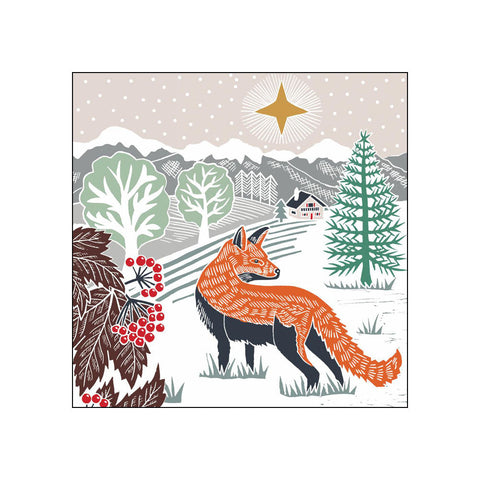Midnight Fox • Beverage Napkins