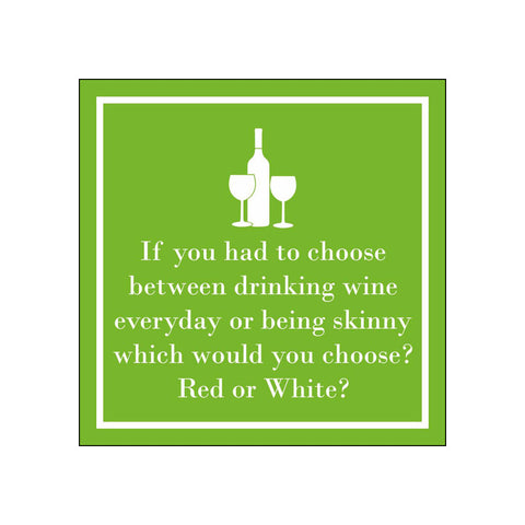 Red or White? • Beverage Napkins