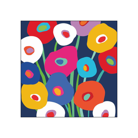 Super Bloom, blue • Beverage Napkins