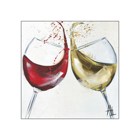Rouge et Blanc • Beverage Napkins