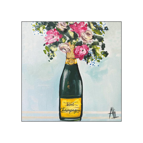 Champagne et Fleurs • Beverage Napkins