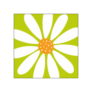 Happy Flower, green • Beverage Napkins