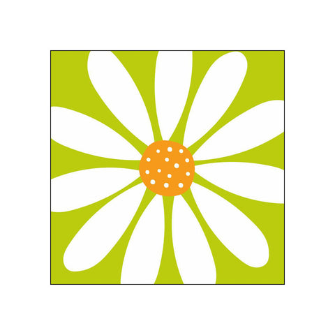 Happy Flower, green • Beverage Napkins