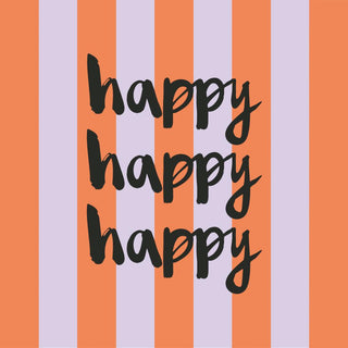 Formart: Happy • Beverage Napkin