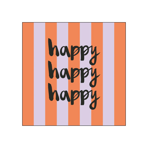Formart: Happy • Beverage Napkins
