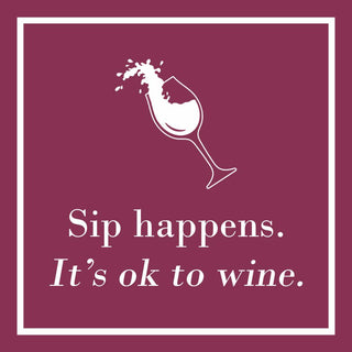 Sip Happens Beverage Napkin