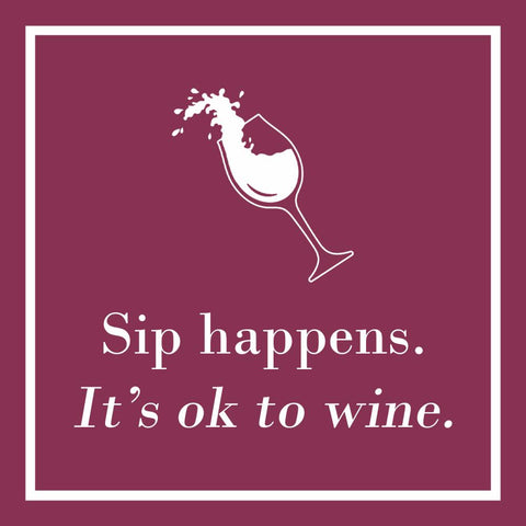Sip Happens Beverage Napkin