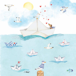 Sailing Away • Beverage Napkin