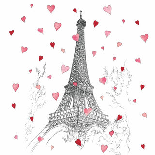 Paris Love • Beverage Napkin