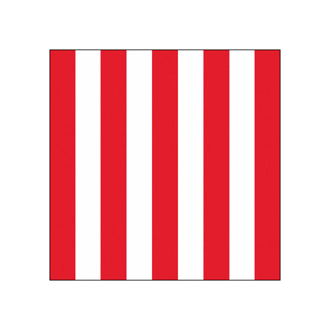 Vertical Stripes, red (L1) • Beverage Napkins