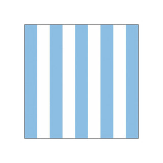 Vertical Stripes, sky blue (L4) • Beverage Napkins