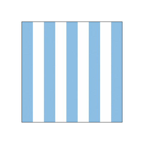 Vertical Stripes, sky blue (L4) • Beverage Napkins