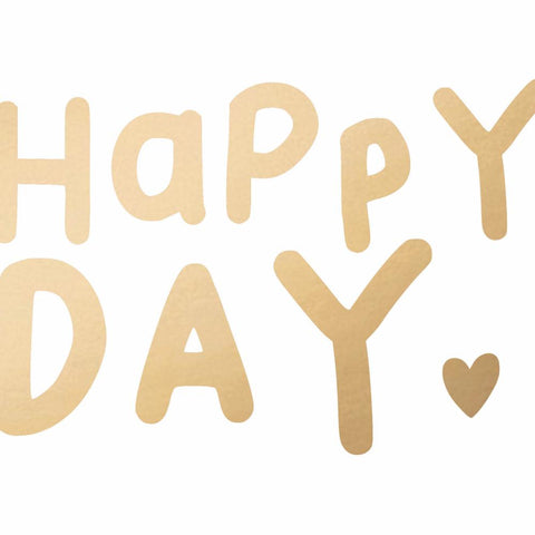 Happy Heart, gold • Beverage Napkin