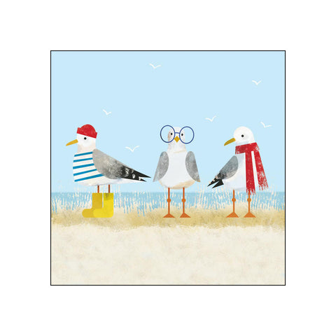 Sassy Seagulls • Beverage Napkins