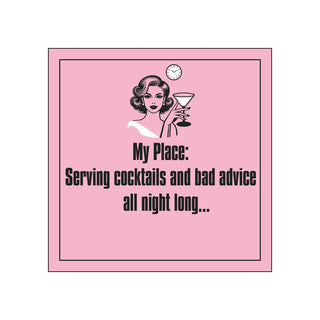 Cocktails & Bad Advice • Beverage Napkins