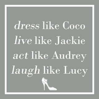 Dress Like Coco, silver • Beverage Napkin