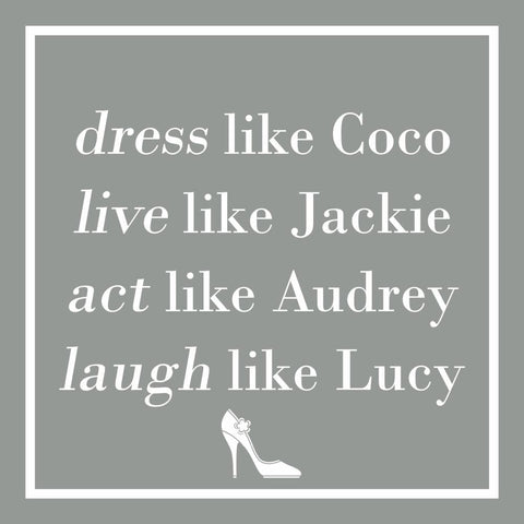 Dress Like Coco, silver • Beverage Napkin