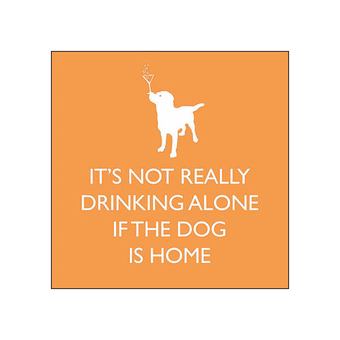If the Dog is Home, orange • Beverage Napkins