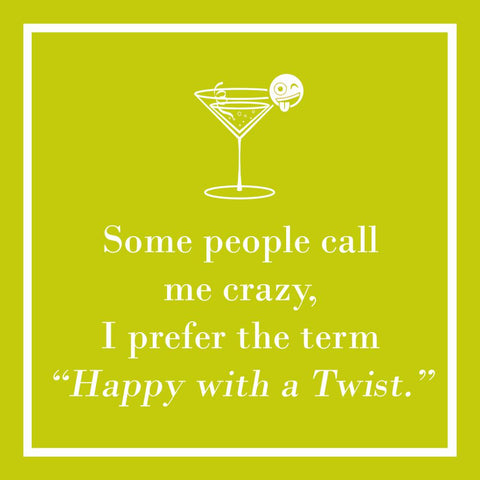 Happy with a Twist, lime • Beverage Napkin