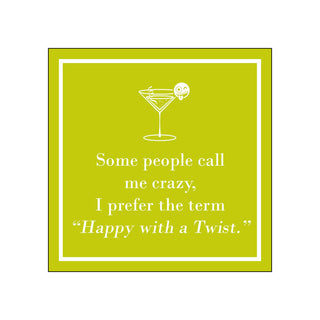 Happy with a Twist, lime • Beverage Napkins