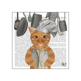 Cat Chef • Beverage Napkins