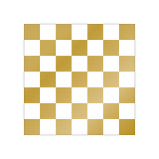 Chessboard, gold • Beverage Napkins