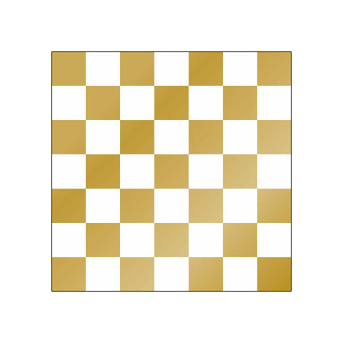 Chessboard, gold • Beverage Napkins
