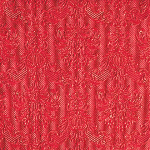 Elegance, red • Embossed Beverage Napkins