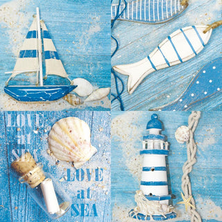 Love at Sea • Beverage Napkins