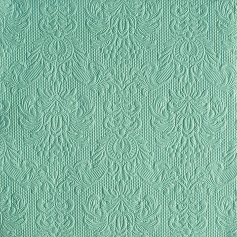 Elegance, pale aqua • Embossed Beverage Napkins