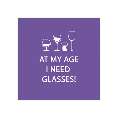Glasses • • Beverage Napkins