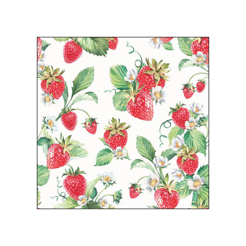 Garden Strawberries • Beverage Napkins