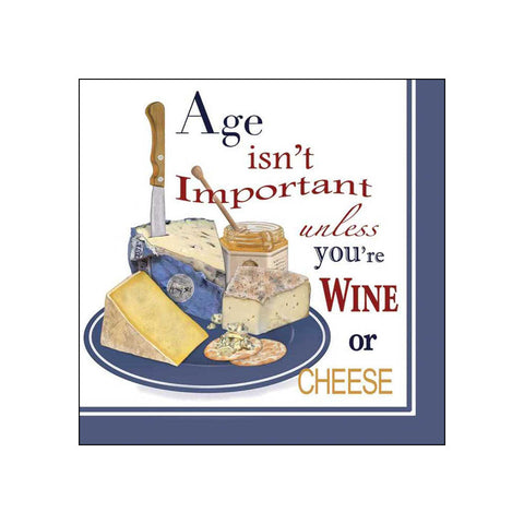 Wine or Cheese • Beverage Napkins