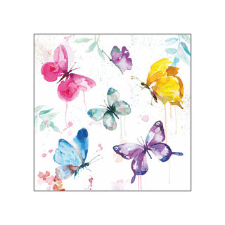 Butterfly Collection, white • Beverage Napkins