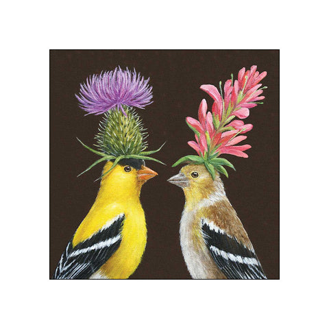 Goldfinch Couple • Beverage Napkins