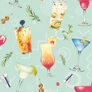Cocktail Party, aqua • Beverage Napkins