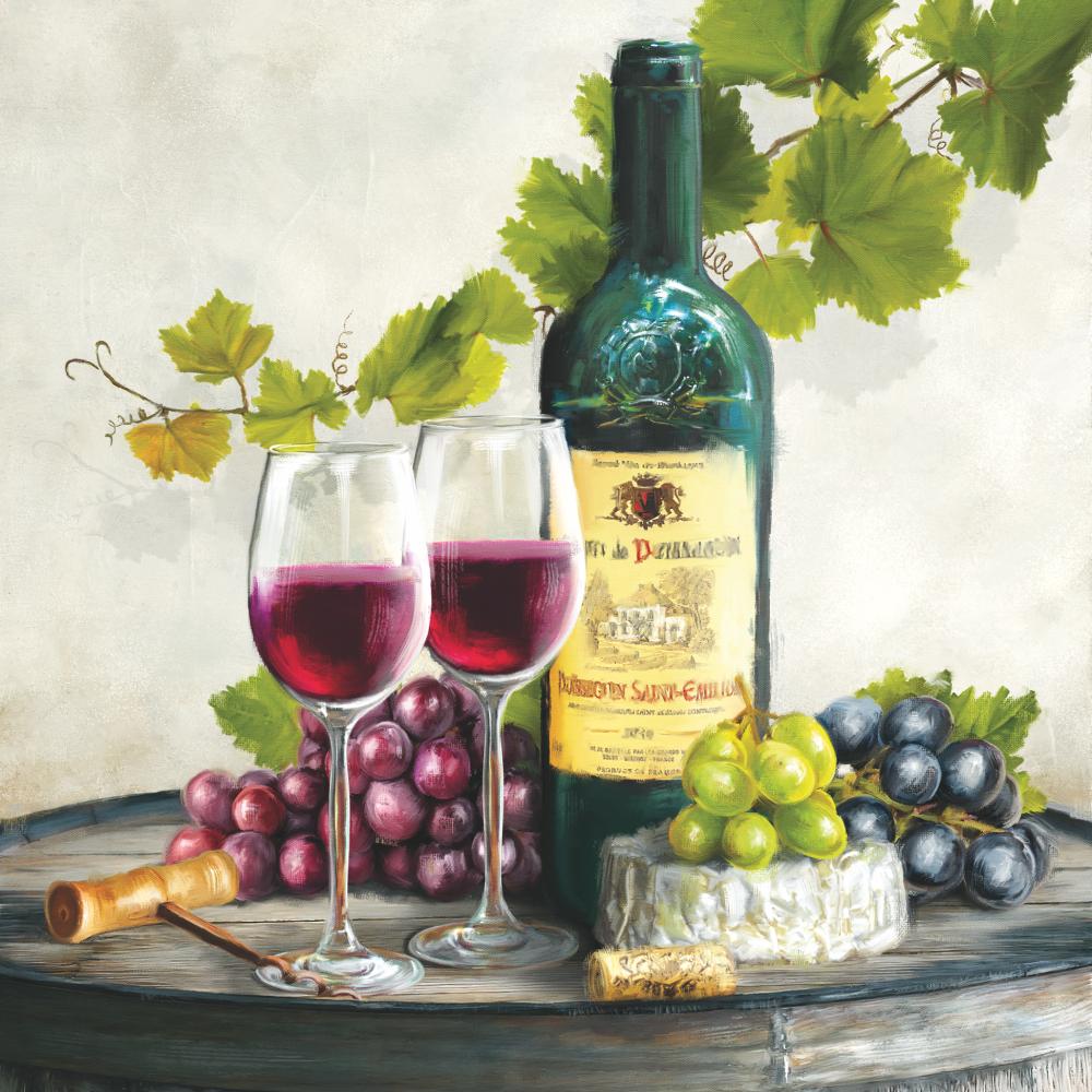 Red Wine • Beverage Napkins