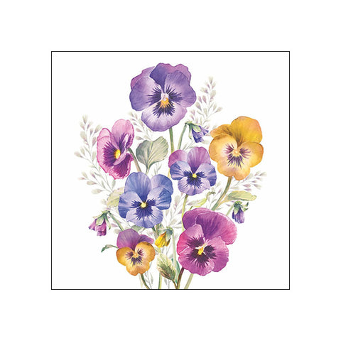 Pansies • Beverage Napkins