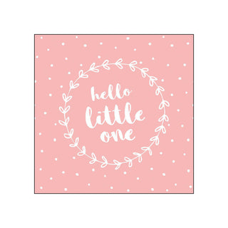 Hello Little One, pink • Beverage Napkins